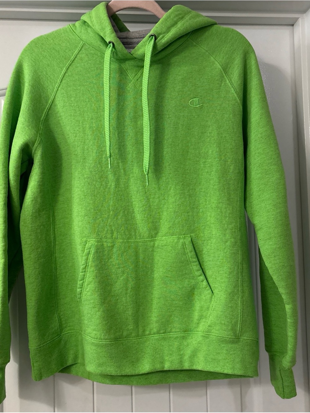 Champion Bright Lime Green Pullover Hoodie